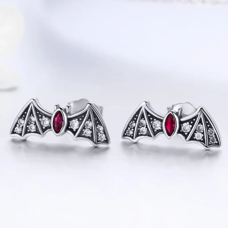 (image for) PANDORA Style Mystery Bat Stud Earrings - BSE004 - View 2