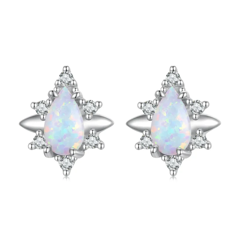 (image for) PANDORA Style Opal Drop Stud Earrings - BSE685 - Product Image