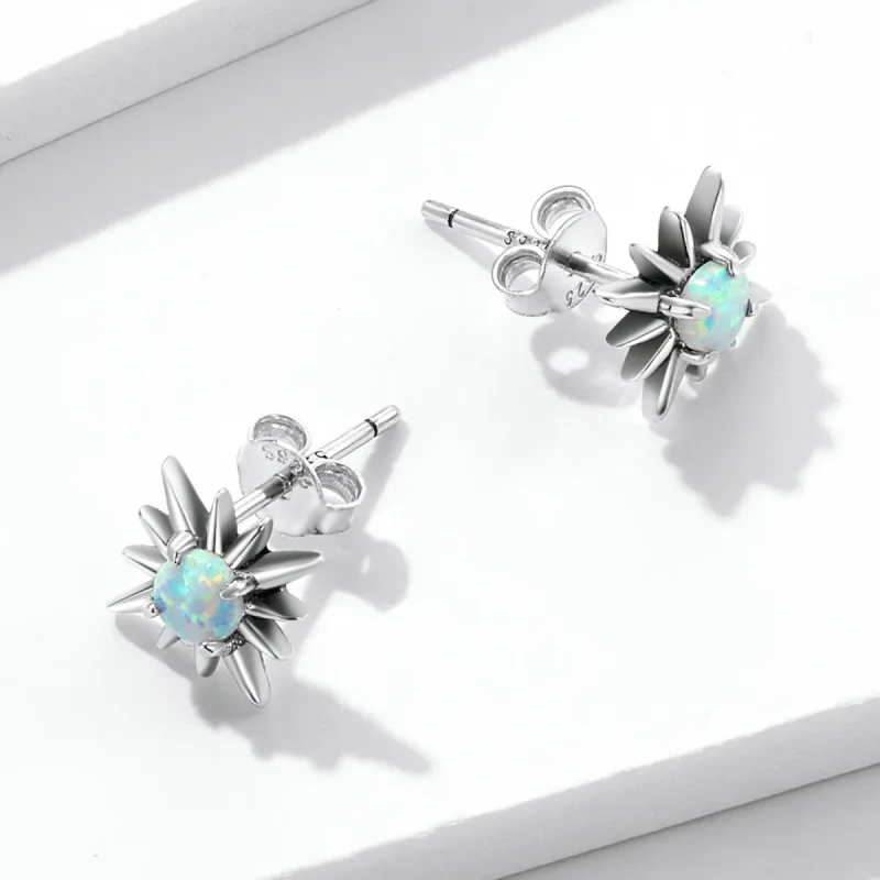 (image for) PANDORA Style Opal Star Stud Earrings - BSE581 - View 4