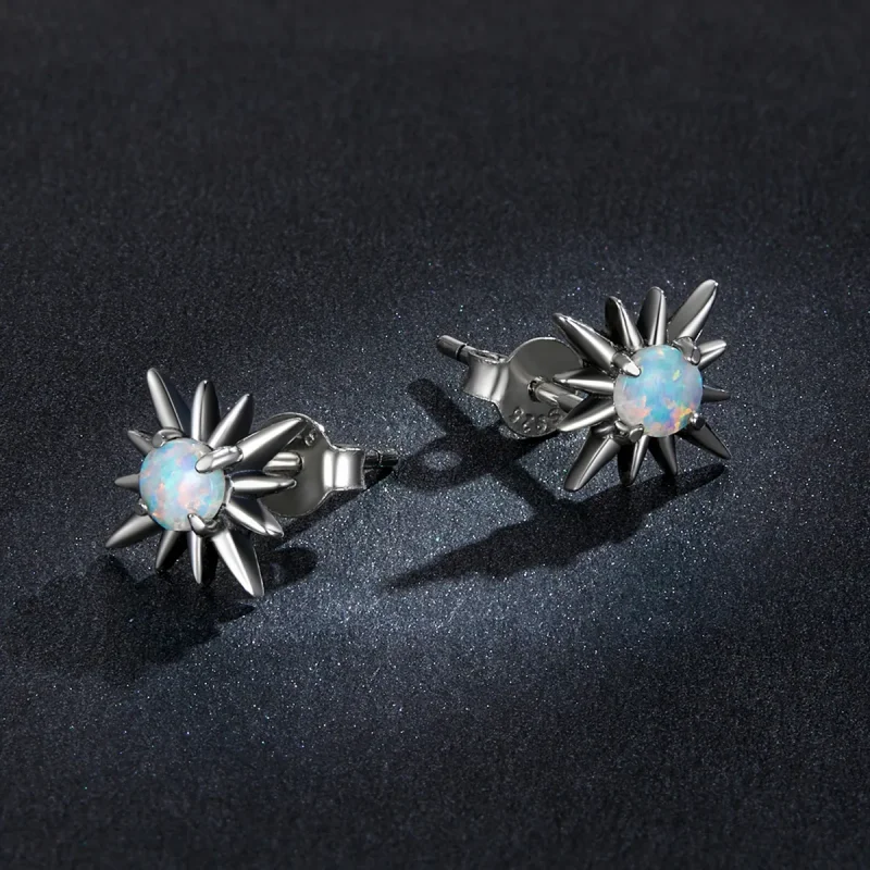 (image for) PANDORA Style Opal Star Stud Earrings - BSE581 - View 5