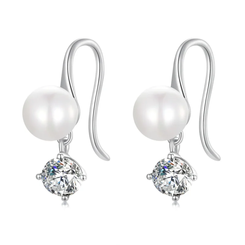 (image for) PANDORA Style Pearl Stud Earrings - BSE684 - Product Image