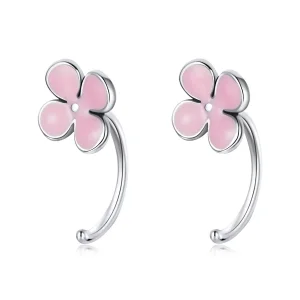 (image for) PANDORA Style Pink Flowers Stud Earrings - SCE1286