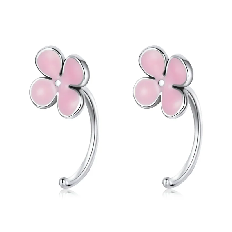 (image for) PANDORA Style Pink Flowers Stud Earrings - SCE1286 - Product Image