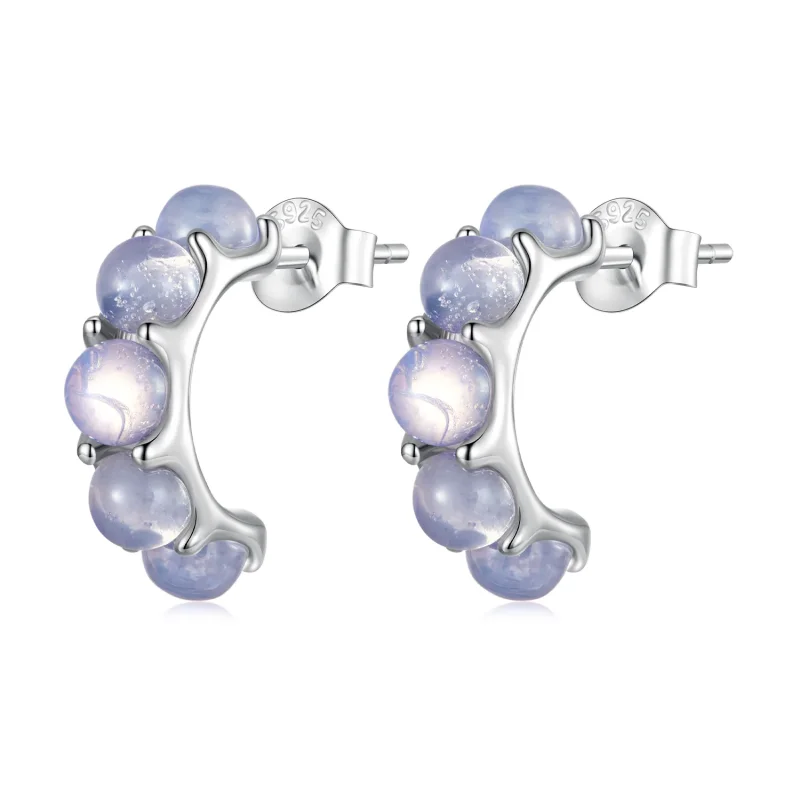 (image for) PANDORA Style Pink Glass Stud Earrings - SCE1452 - Product Image