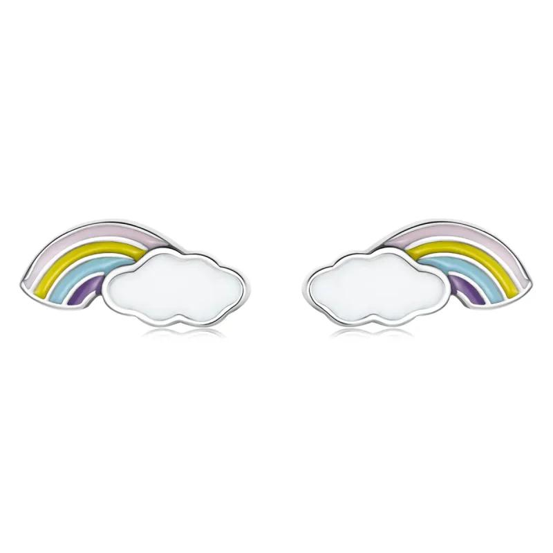 (image for) PANDORA Style Rainbow Clouds Stud Earrings - SCE1274 - Product Image