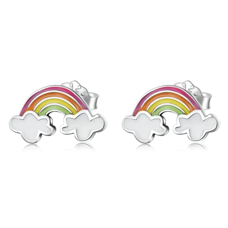(image for) PANDORA Style Rainbow Clouds Stud Earrings - SCE1339 - Product Image