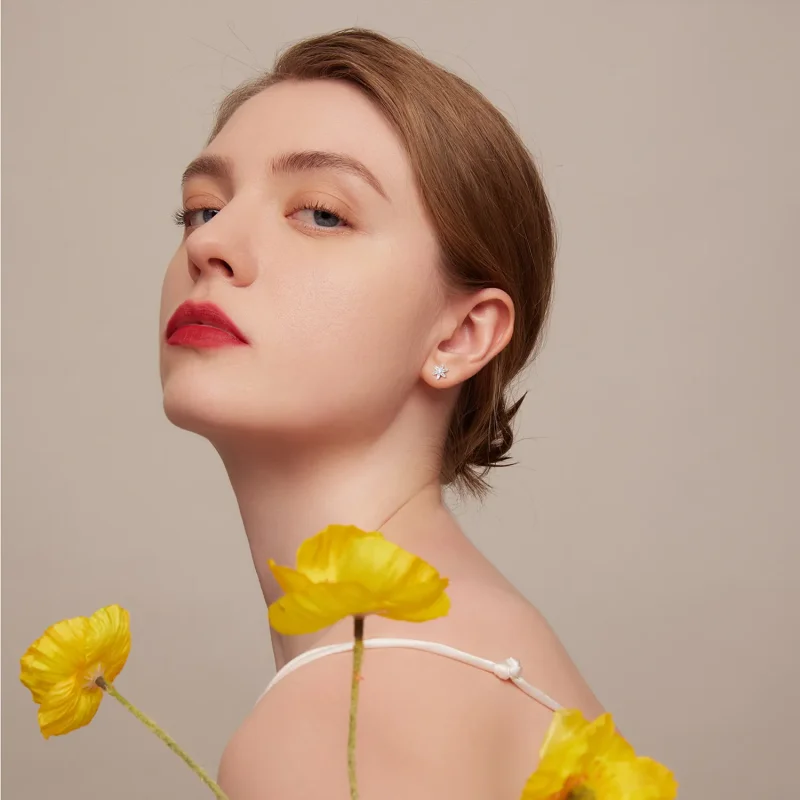 (image for) PANDORA Style Refined Zircon Stud Earrings - SCE1458 - View 5