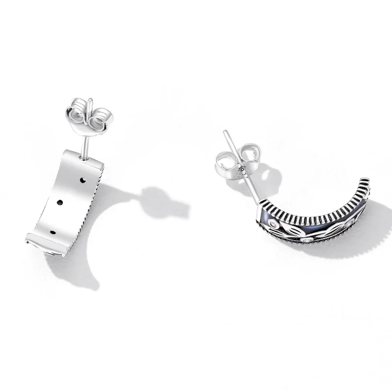 (image for) PANDORA Style Retro Pattern Stud Earrings - SCE1415 - View 3