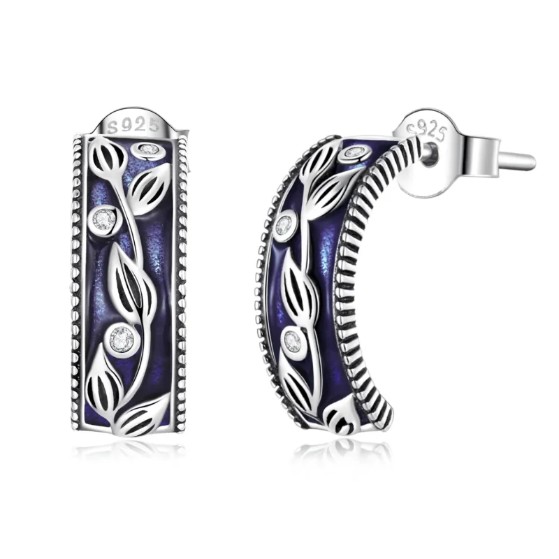 (image for) PANDORA Style Retro Pattern Stud Earrings - SCE1415 - Product Image