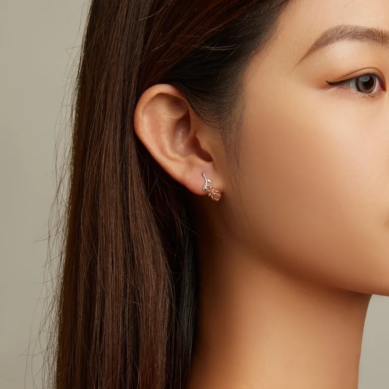 (image for) PANDORA Style Rose Stud Earrings - BSE682 - View 7