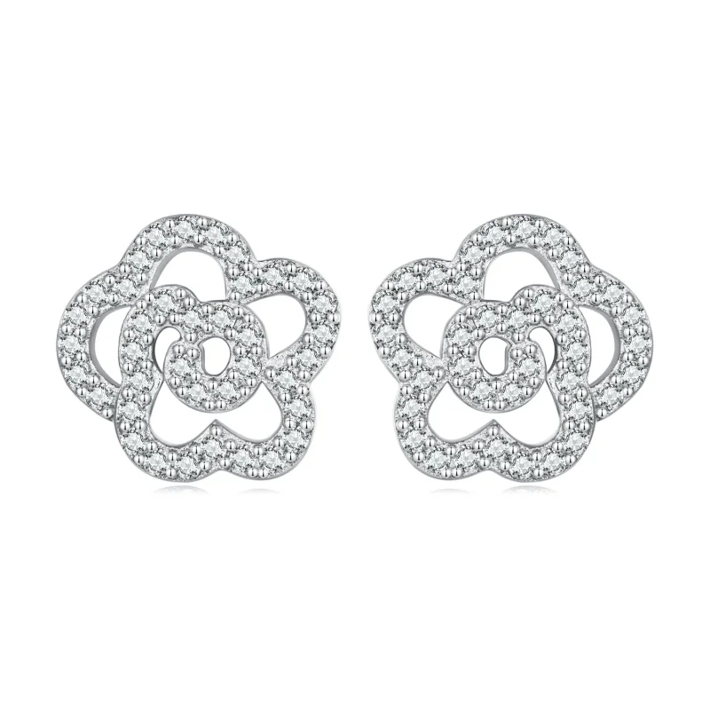 (image for) PANDORA Style Roses Stud Earrings - BSE712 - Product Image