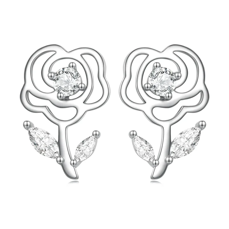 (image for) PANDORA Style Roses Stud Earrings - BSE714 - Product Image