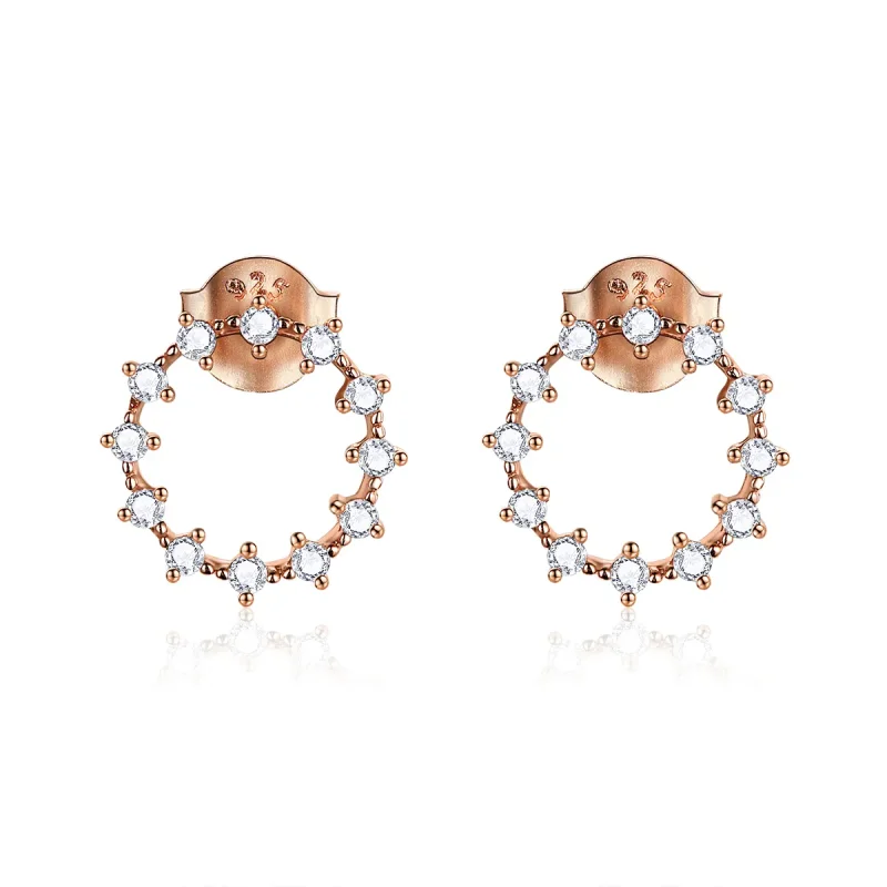 (image for) PANDORA Style Shimmer Geometry Stud Earrings - BSE323 - Product Image