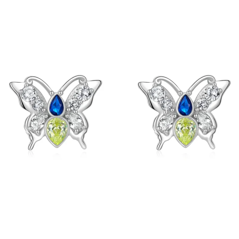 (image for) PANDORA Style Shine Butterfly Stud Earrings - BSE564 - Product Image
