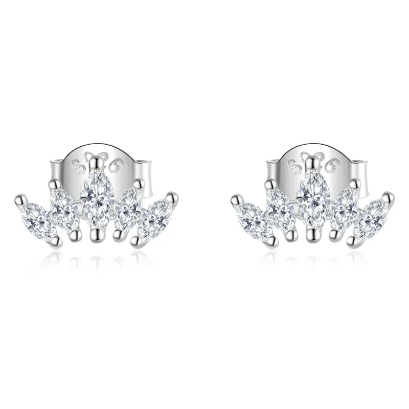 (image for) PANDORA Style Shining Crown Stud Earrings - BSE521 - Product Image