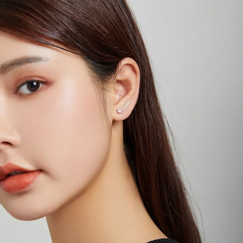 (image for) PANDORA Style Shining Meteor Stud Earrings - BSE486 - View 7