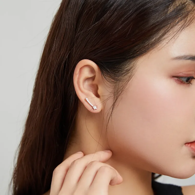 (image for) PANDORA Style Shining Meteor Stud Earrings - BSE486 - View 8