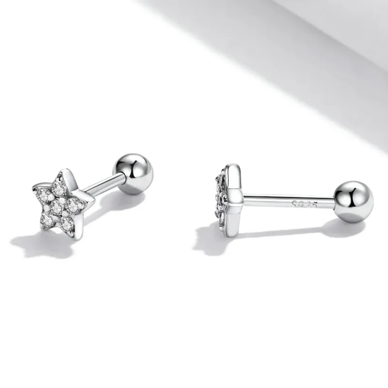 (image for) PANDORA Style Shining Star Stud Earrings - SCE1297 - View 3