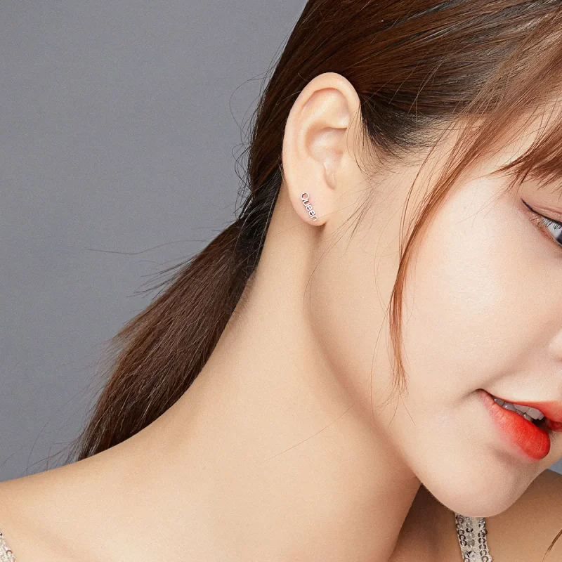 (image for) PANDORA Style Simple Crown Stud Earrings - SCE934 - View 8