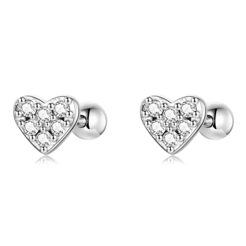 (image for) PANDORA Style Simple Love Stud Earrings - SCE1298 - Product Image