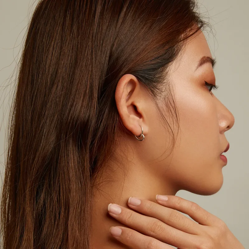 (image for) PANDORA Style Simple Love Stud Earrings - SCE1333 - View 7