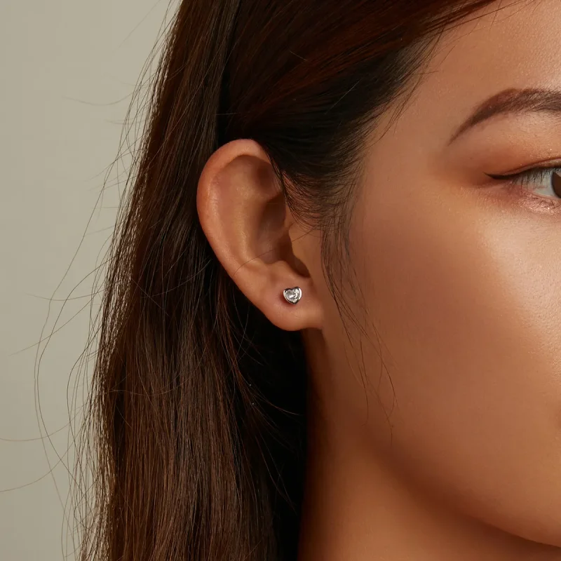 (image for) PANDORA Style Simple Love Stud Earrings - SCE1352-VT - View 5