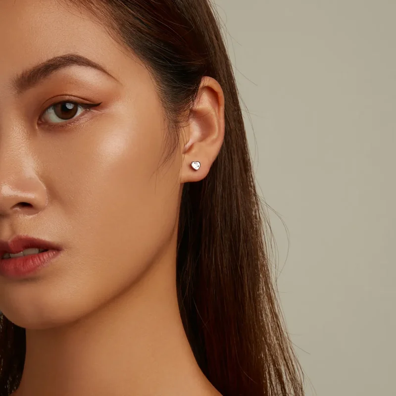 (image for) PANDORA Style Simple Love Stud Earrings - SCE1352-VT - View 7