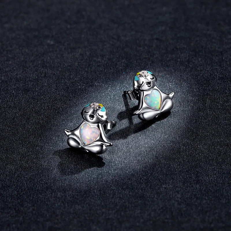 (image for) PANDORA Style Sloth Stud Earrings - BSE483 - View 5