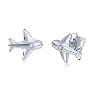 (image for) PANDORA Style Small Airplane Stud Earrings - VSE153