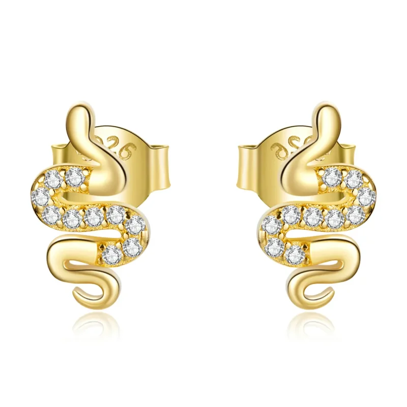 (image for) PANDORA Style Spirit Snake Stud Earrings - BSE526 - Product Image