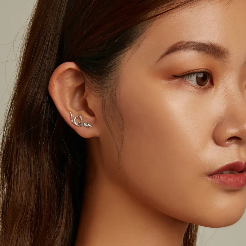 (image for) PANDORA Style Spirit Snake Stud Earrings - SCE1355 - View 5