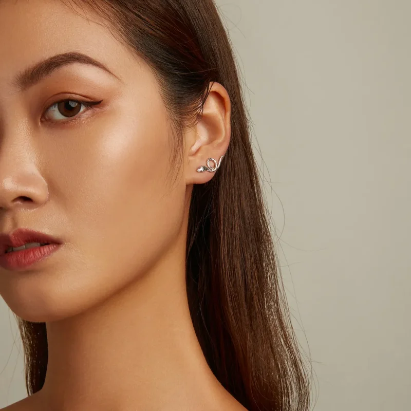 (image for) PANDORA Style Spirit Snake Stud Earrings - SCE1355 - View 6