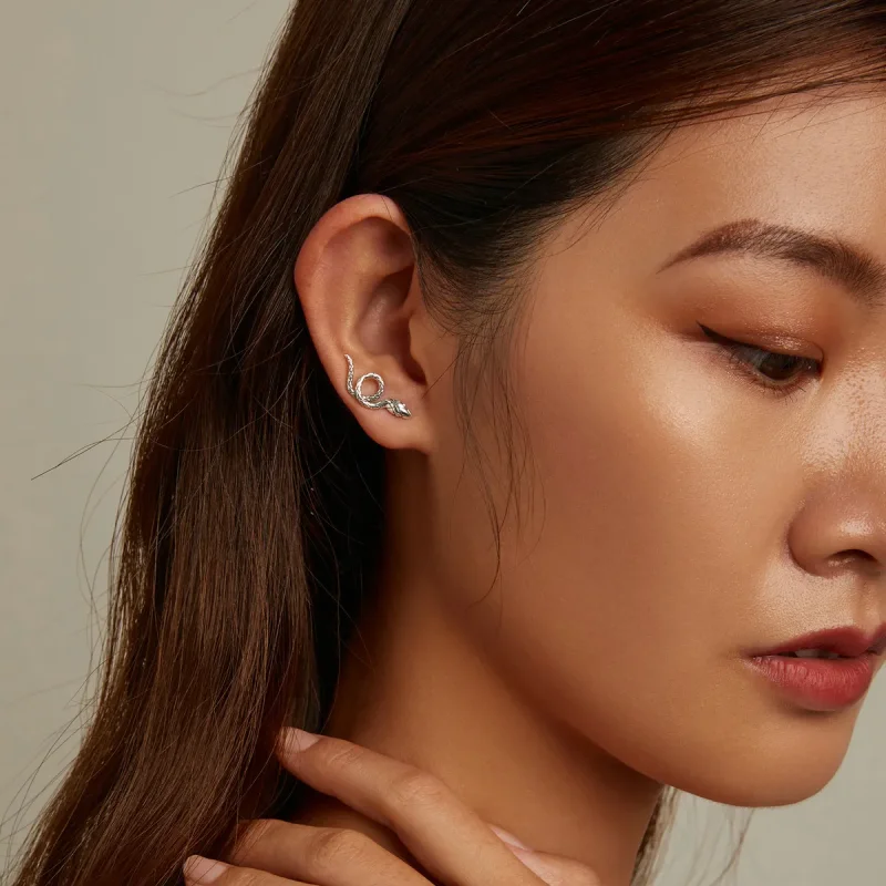 (image for) PANDORA Style Spirit Snake Stud Earrings - SCE1355 - View 9