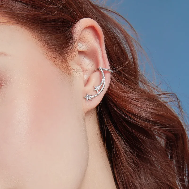 (image for) PANDORA Style Star Series - Meteor Stud Earrings - BSE087 - View 5