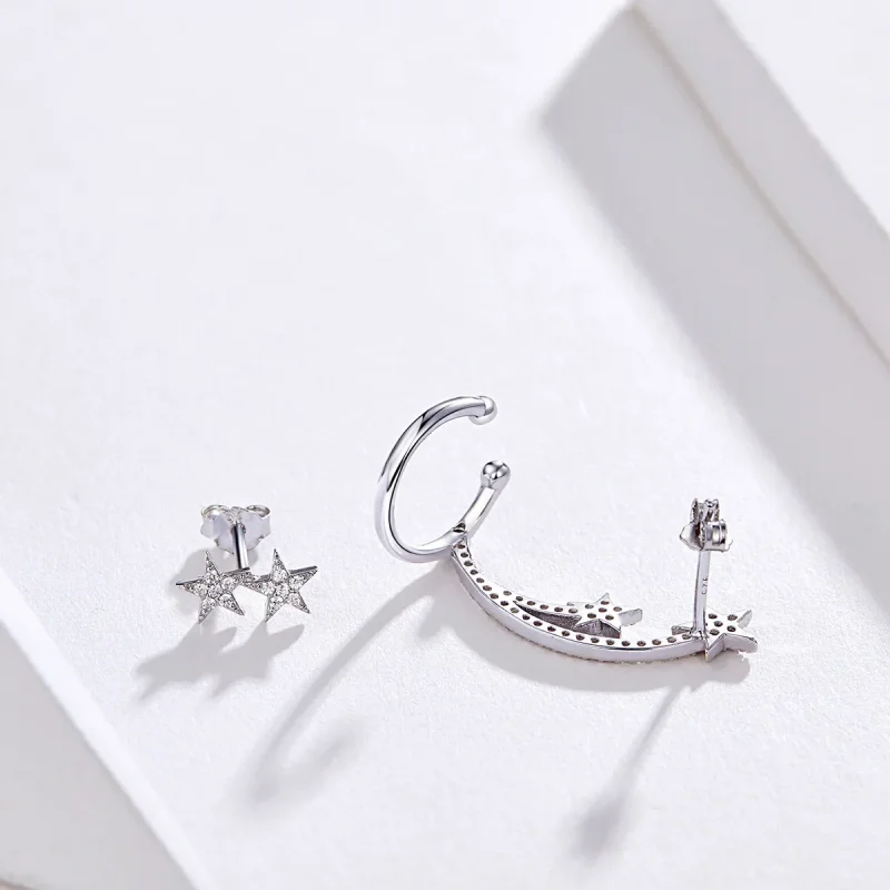 (image for) PANDORA Style Star Series - Meteor Stud Earrings - BSE087 - View 11