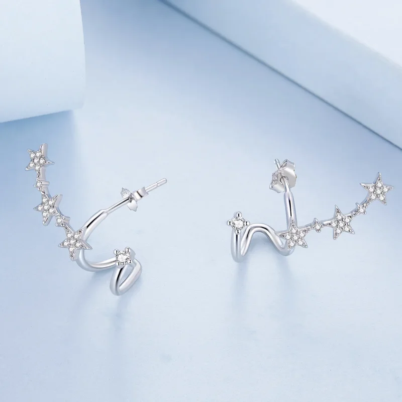 (image for) PANDORA Style Star Stud Earrings - BSE700 - View 4