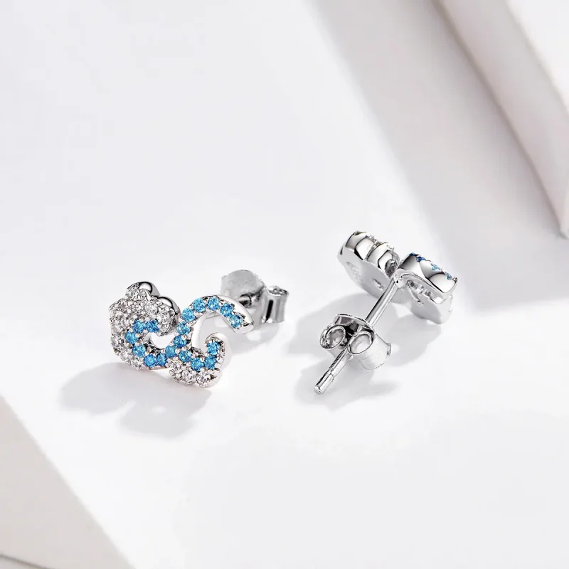 (image for) PANDORA Style Summer Spray Stud Earrings - BSE121 - View 2