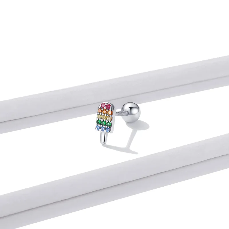 (image for) PANDORA Style Summer Sweetheart - Ice Cream Stud Earrings - BSE491-A - View 3