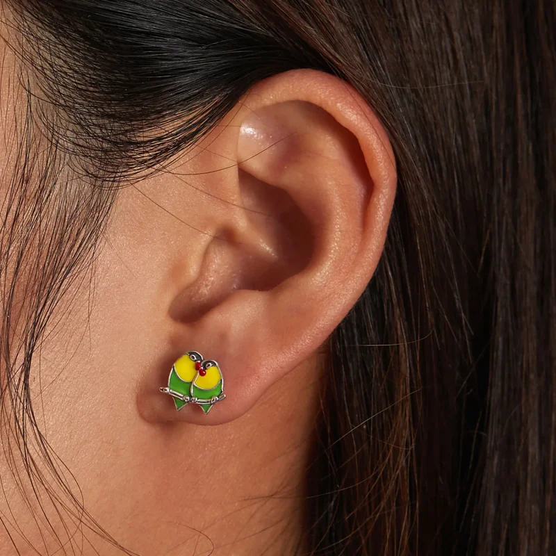 (image for) PANDORA Style Two Orioles Stud Earrings - SCE1278 - View 6