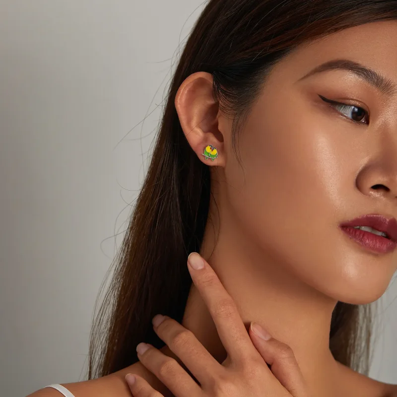 (image for) PANDORA Style Two Orioles Stud Earrings - SCE1278 - View 7