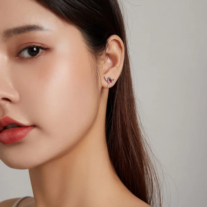 (image for) PANDORA Style Wings Love Stud Earrings - SCE1179 - View 6