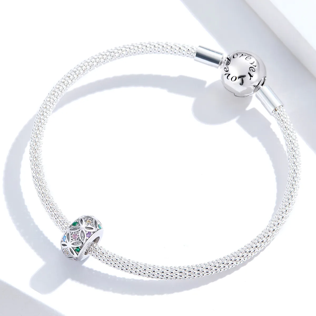 Pandora Style Silver Charm, Colorful - BSC224