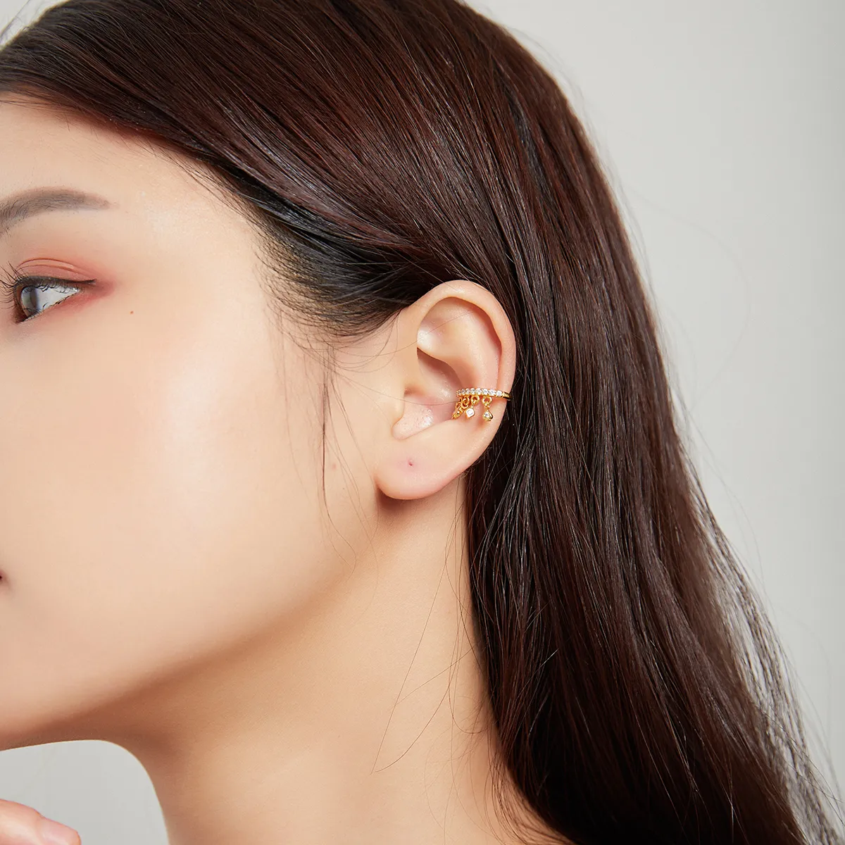 Pandora Style 18ct Gold Plated Ear Clip, My Girl - SCE1075