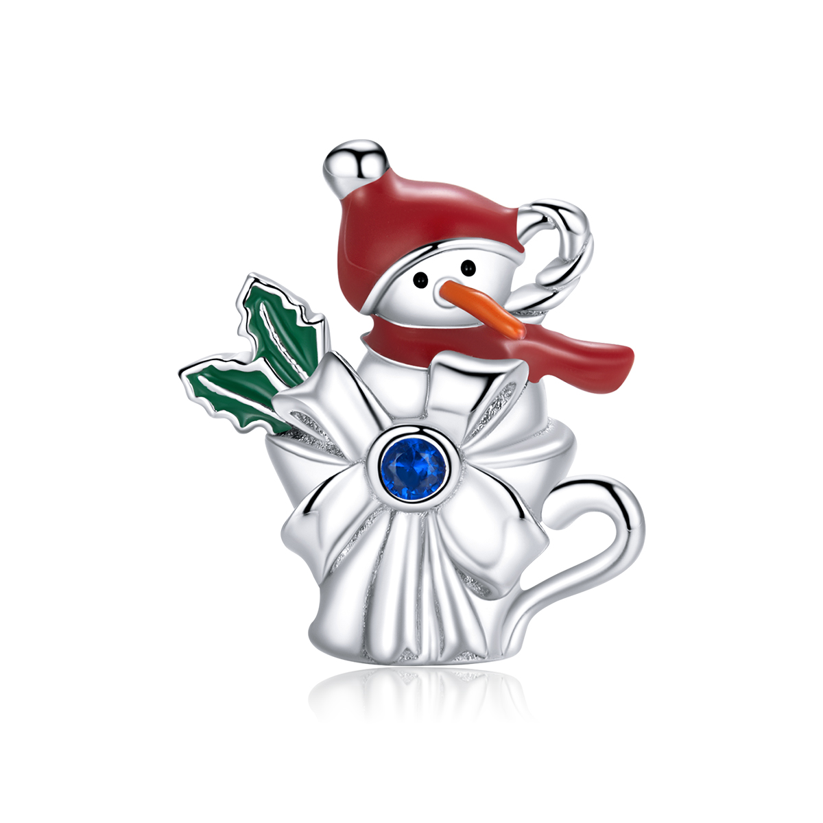 pandora style snowman cup charm bsc373