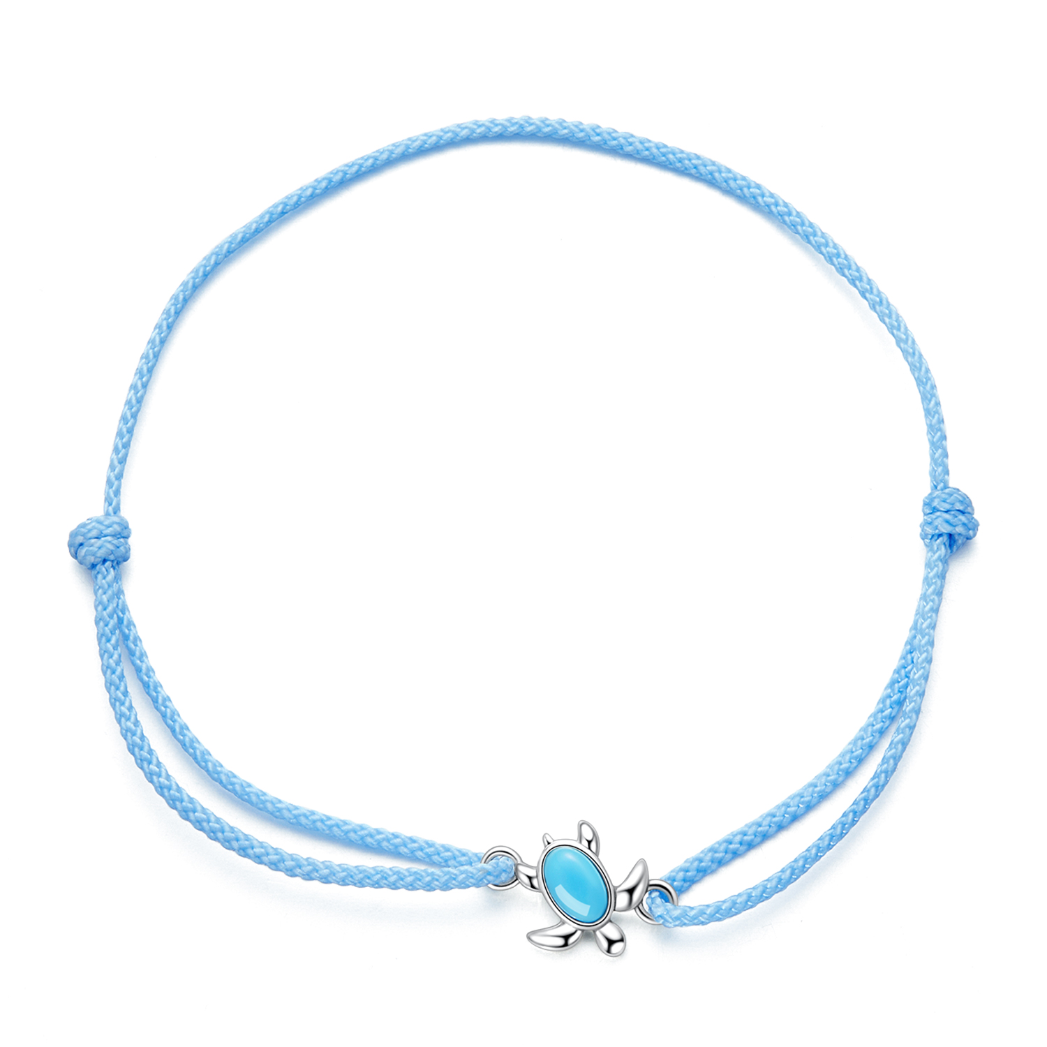pandora style blue turtle cord bracelet scb231