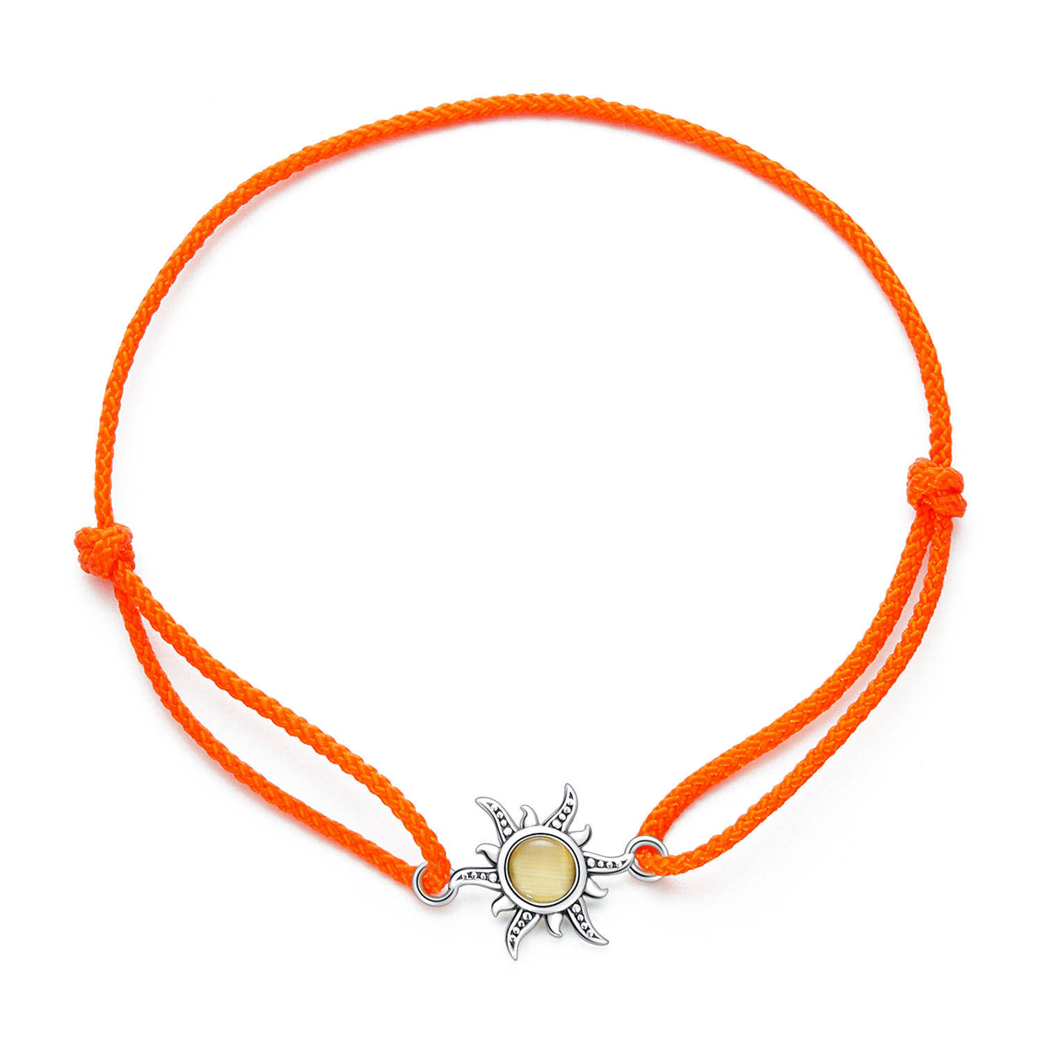 pandora style orange sun cord bracelet scb230