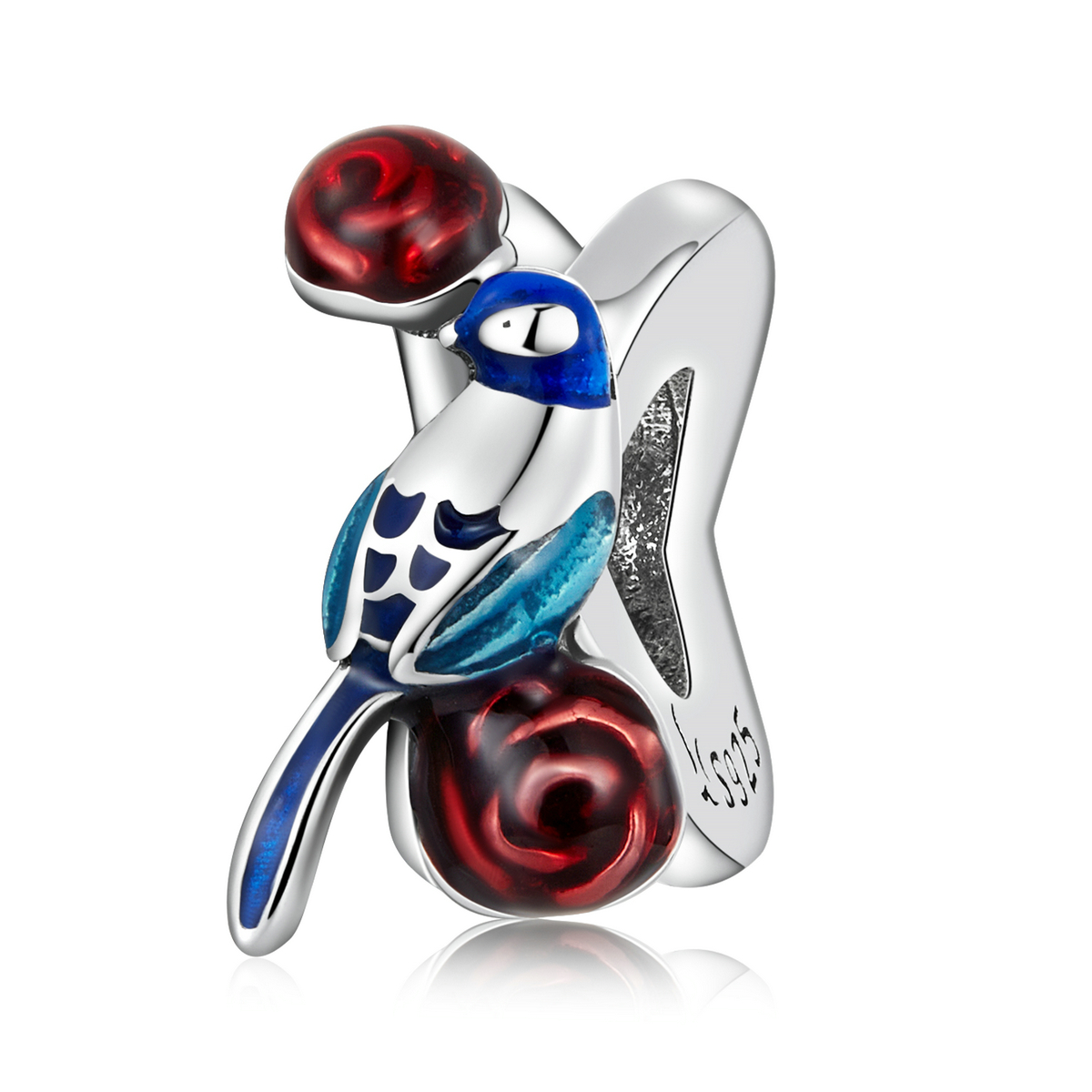 pandora style birds and flowers awakening of insects charm scc2192