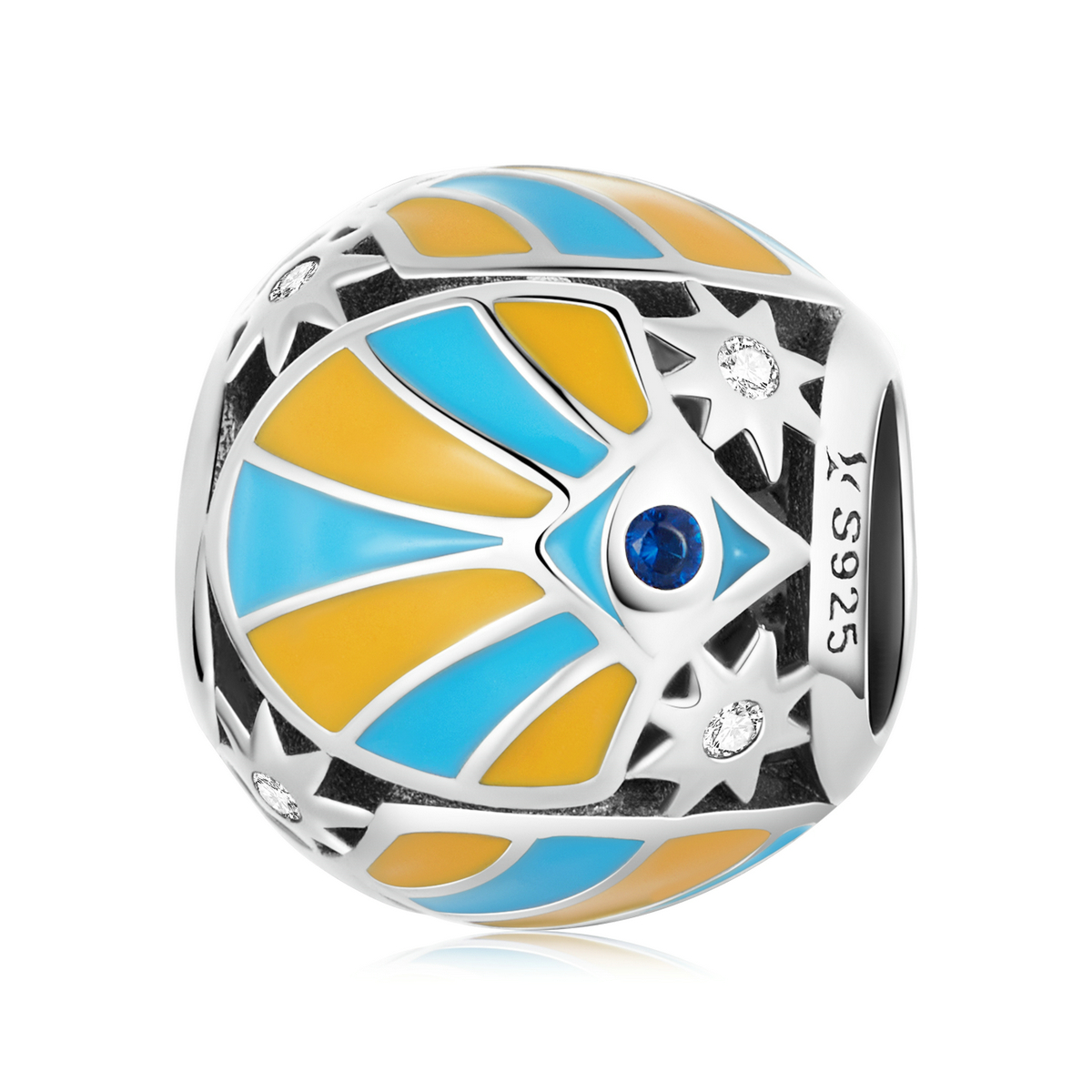 pandora style contrasting color of mans star eyes charm scc2201