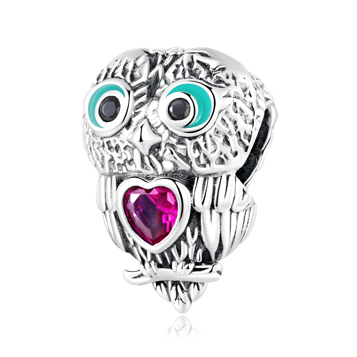 pandora style cute owl charm scc2253