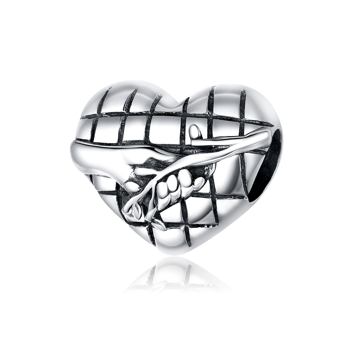 pandora style hand in hand with nature charm scc1579